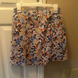 Title Nine Multicolor Floral Skort Small Athletic skirt